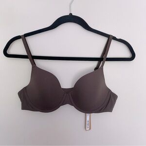 NWT SKIMS Fits Everybody Underwire TShirt Demi in Espresso Size 36A